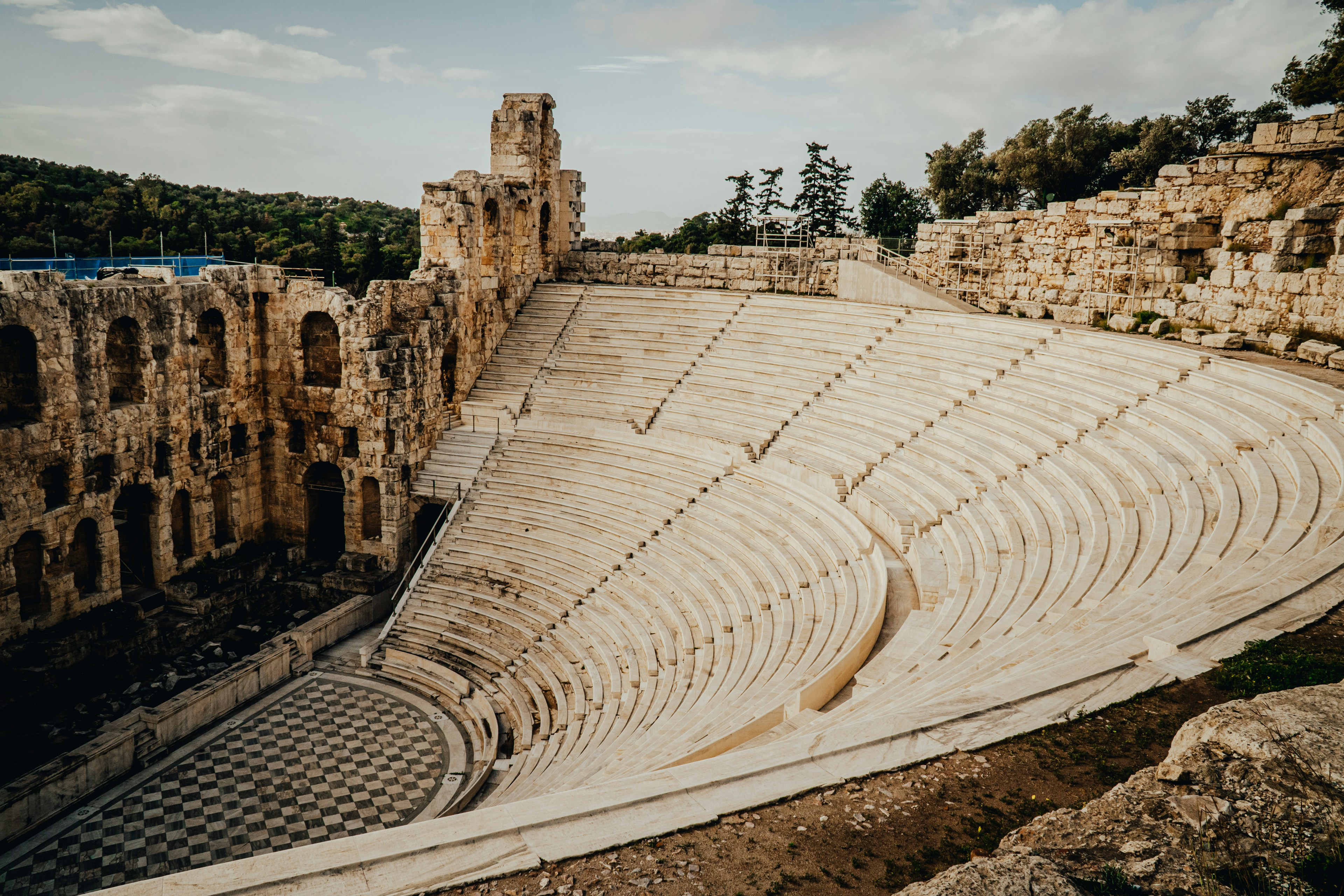 An image of an ancient amphitheater